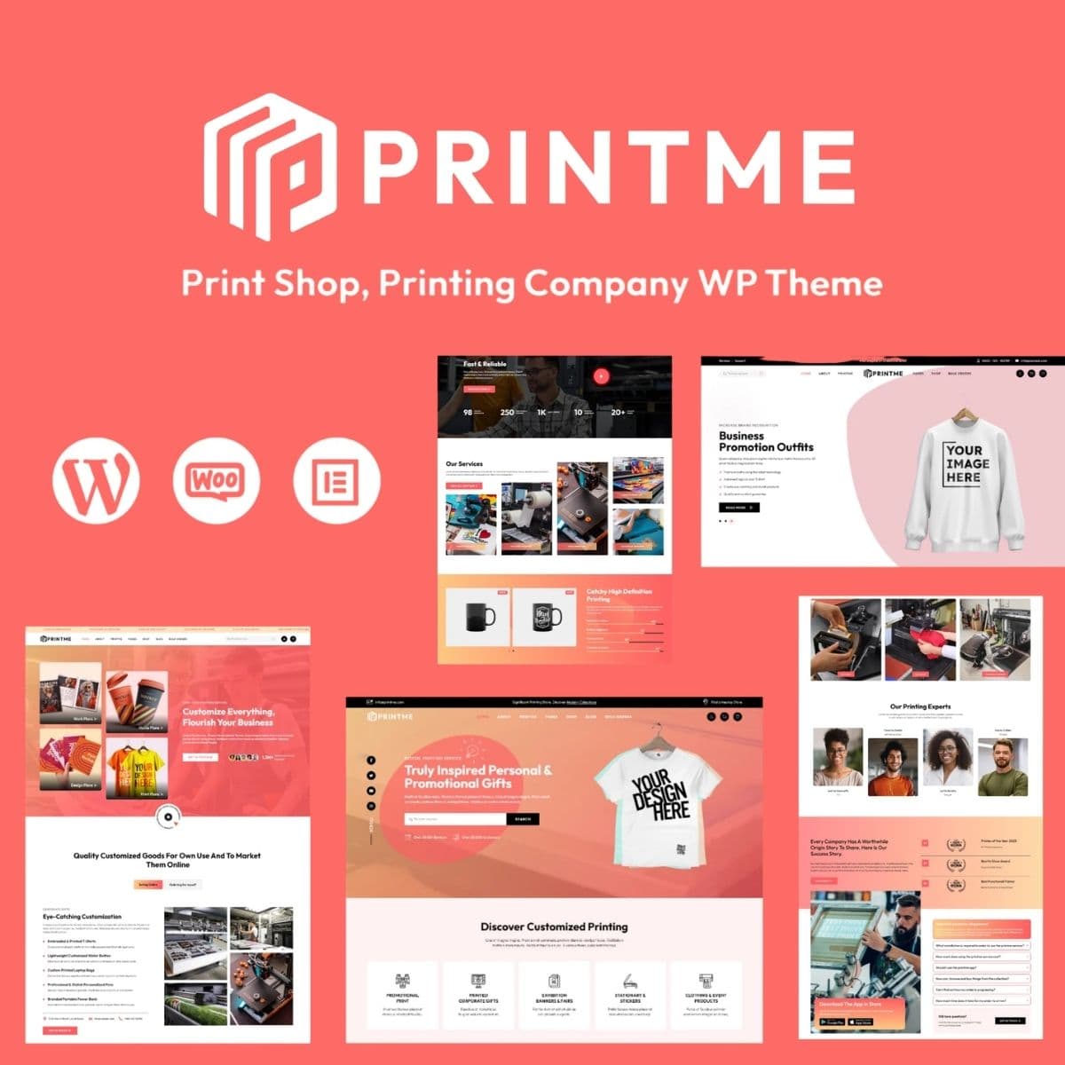 Screenshot of Printme interface