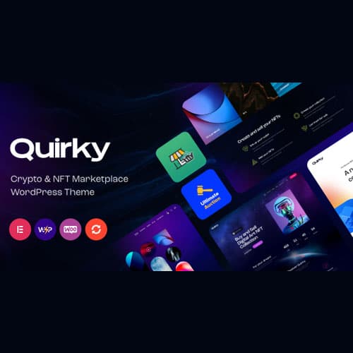 Quirky - NFT, Token & Blockchain WCFM 市场 WordPress主题
