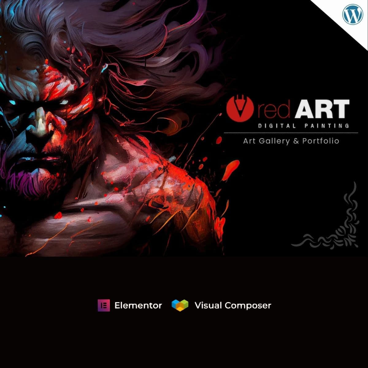 Red Art - WordPress Plugin/Theme Screenshot of Red Art interface