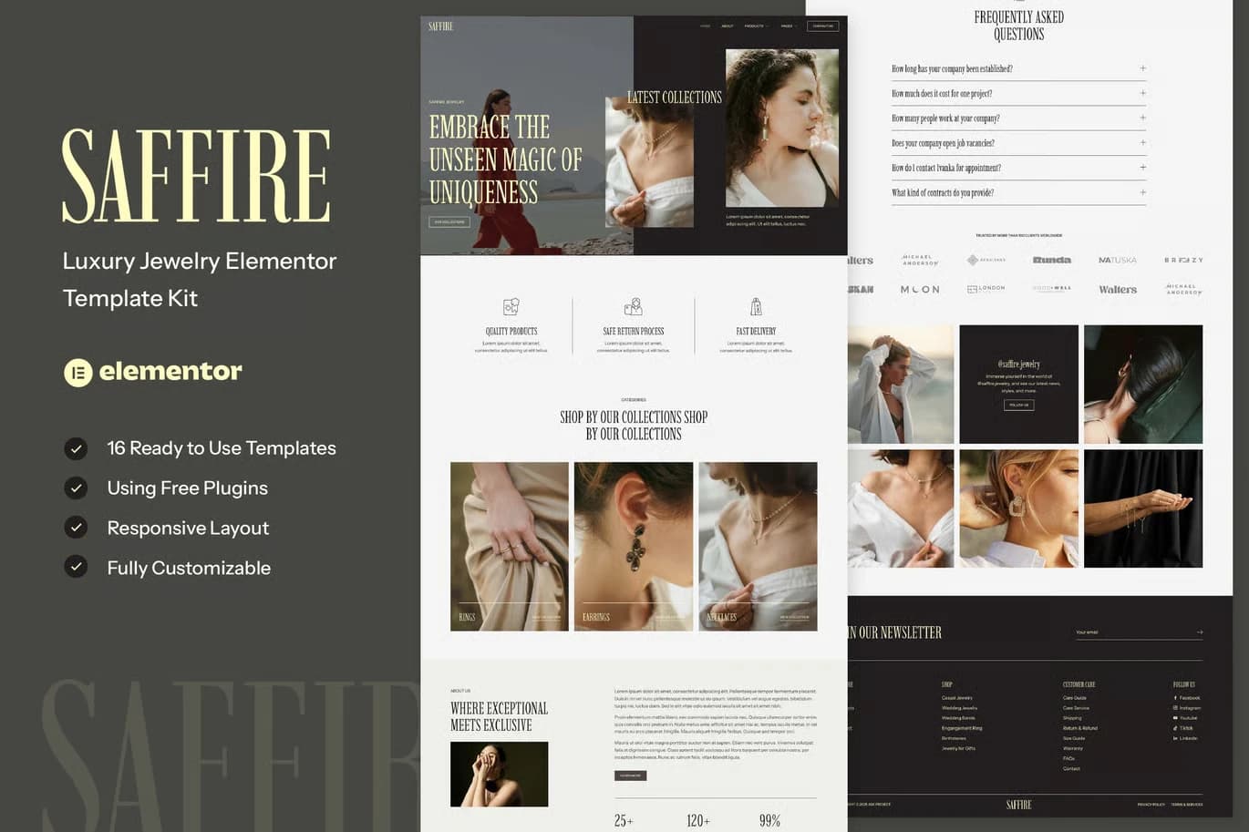 Screenshot of Saffire interface