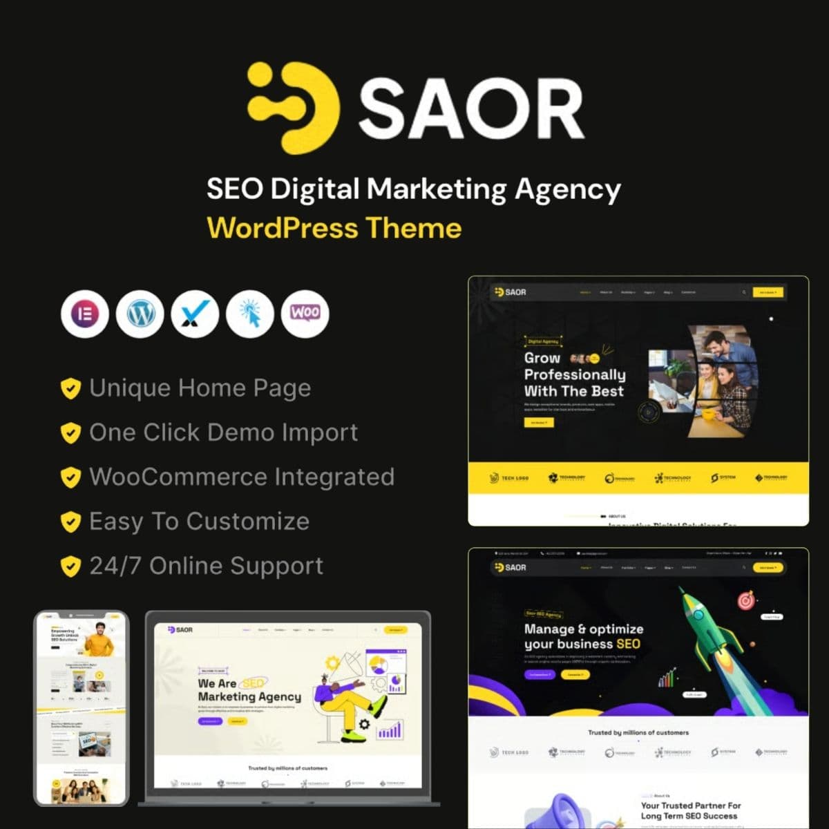 Screenshot of Saor interface