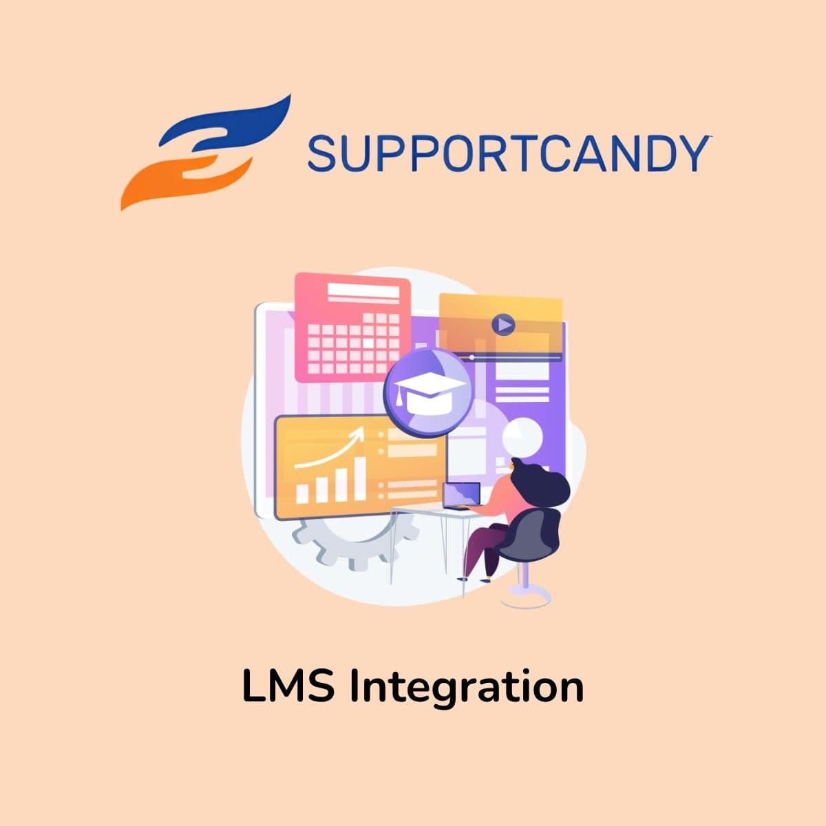 Screenshot of SupportCandy LMS Integration interface