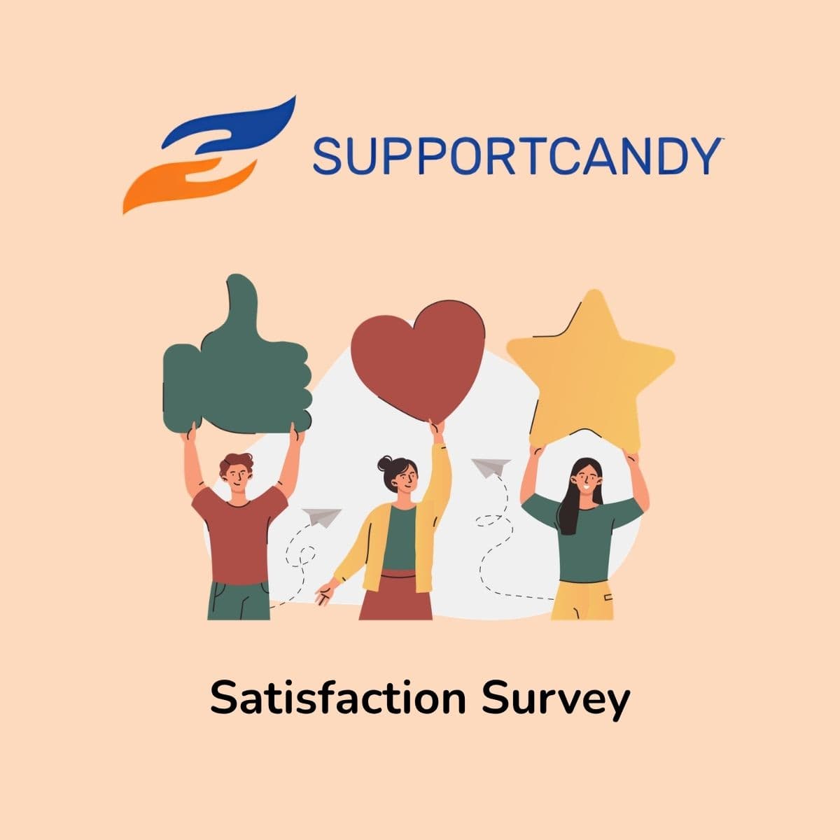 Screenshot of SupportCandy Satisfaction Survey interface