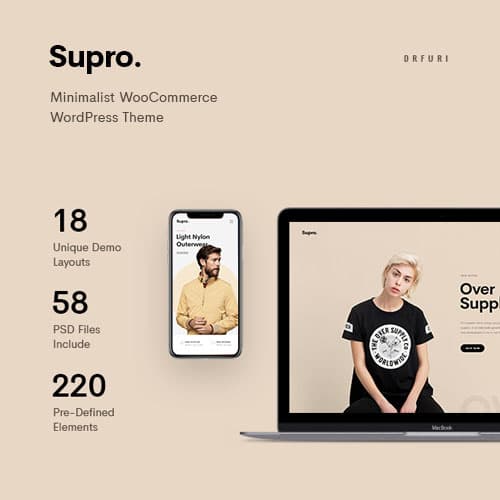 Supro - Minimalist AJAX WooCommerce Temă WordPress