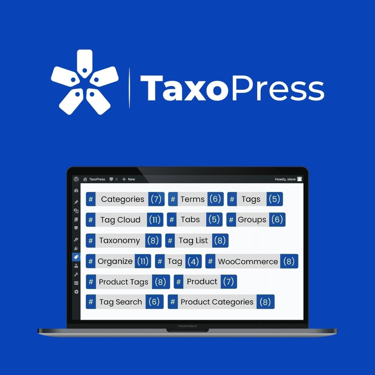 Screenshot of TaxoPress Pro interface