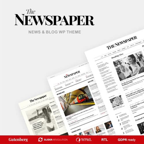 The Newspaper - Журнал Editorial Тема WordPress
