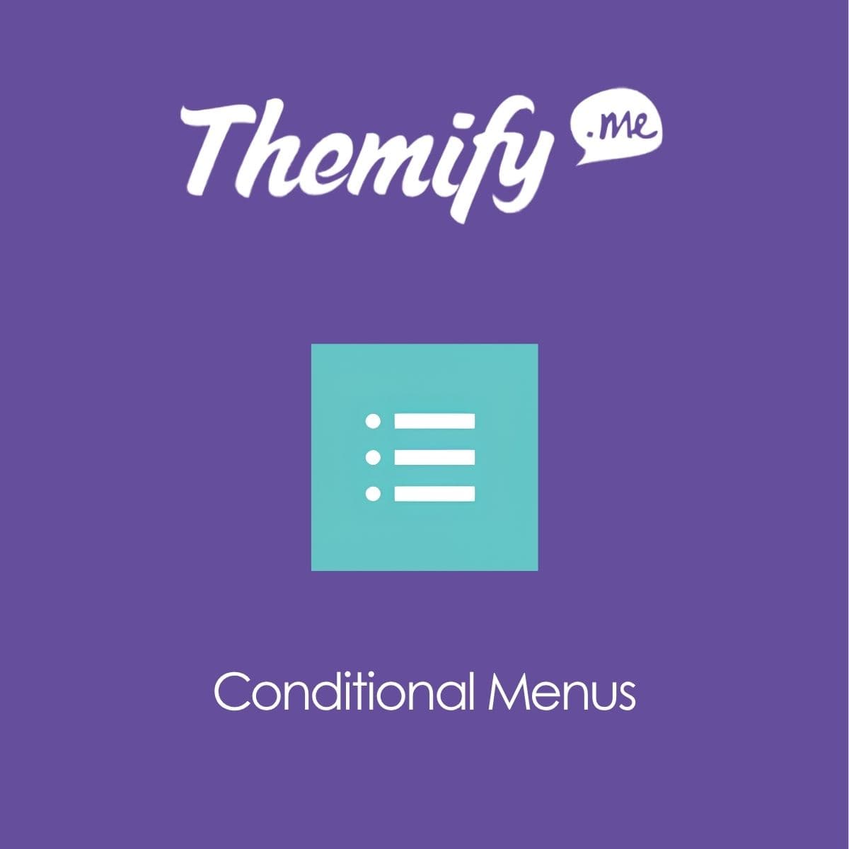 Screenshot of Themify Conditional Menus interface