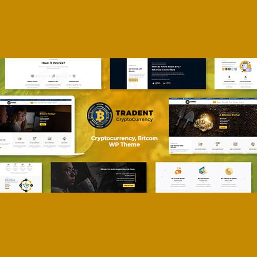 Tradent - Cryptocurrency, Bitcoin Тема WordPress