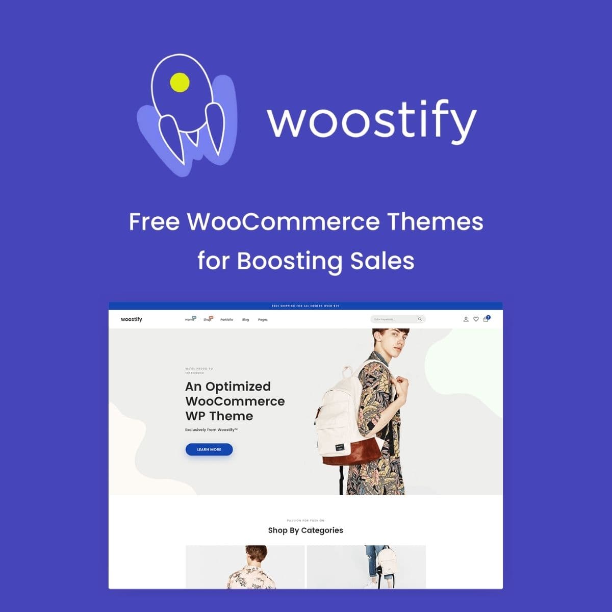 Screenshot of Woostify Pro interface
