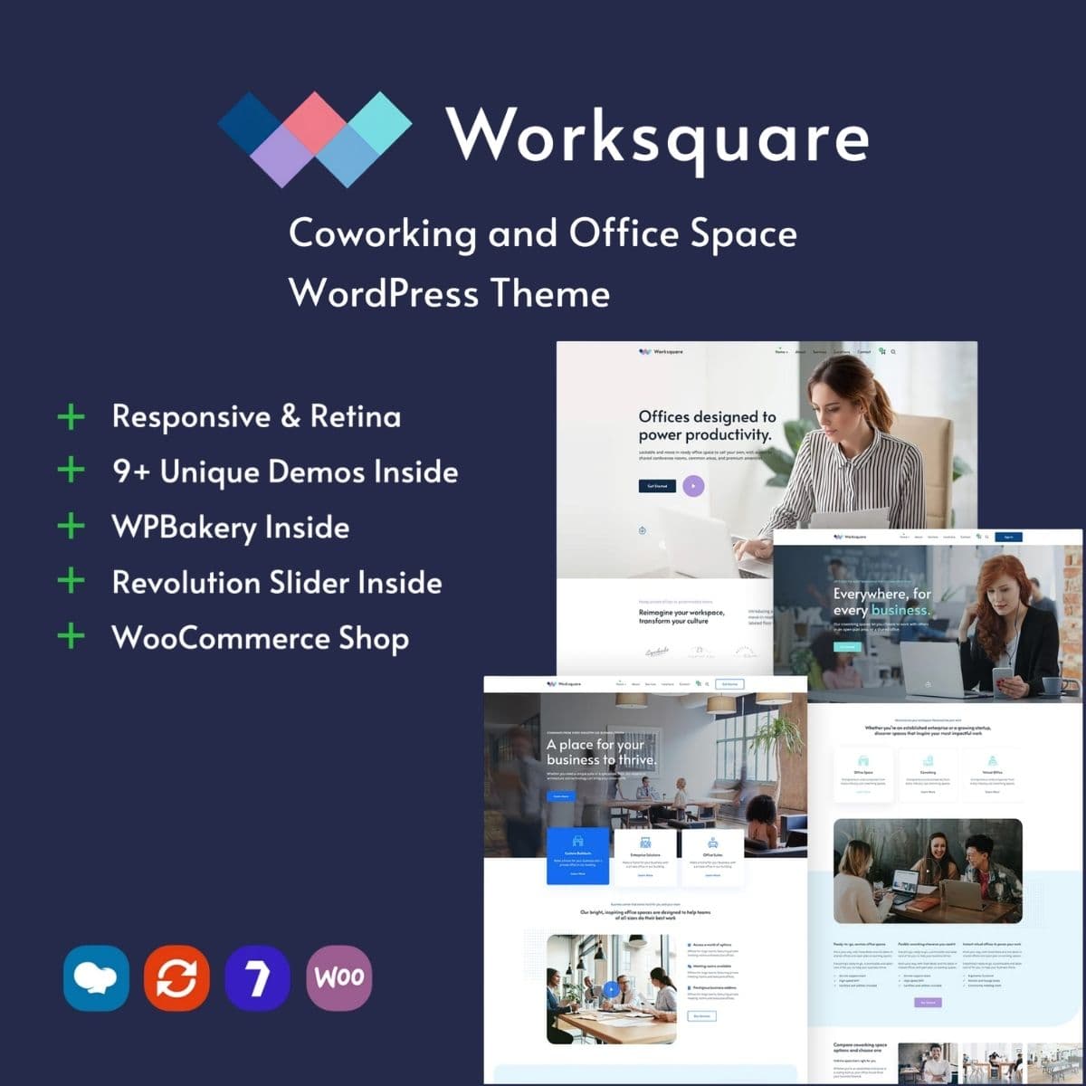 Screenshot of Worksquare interface