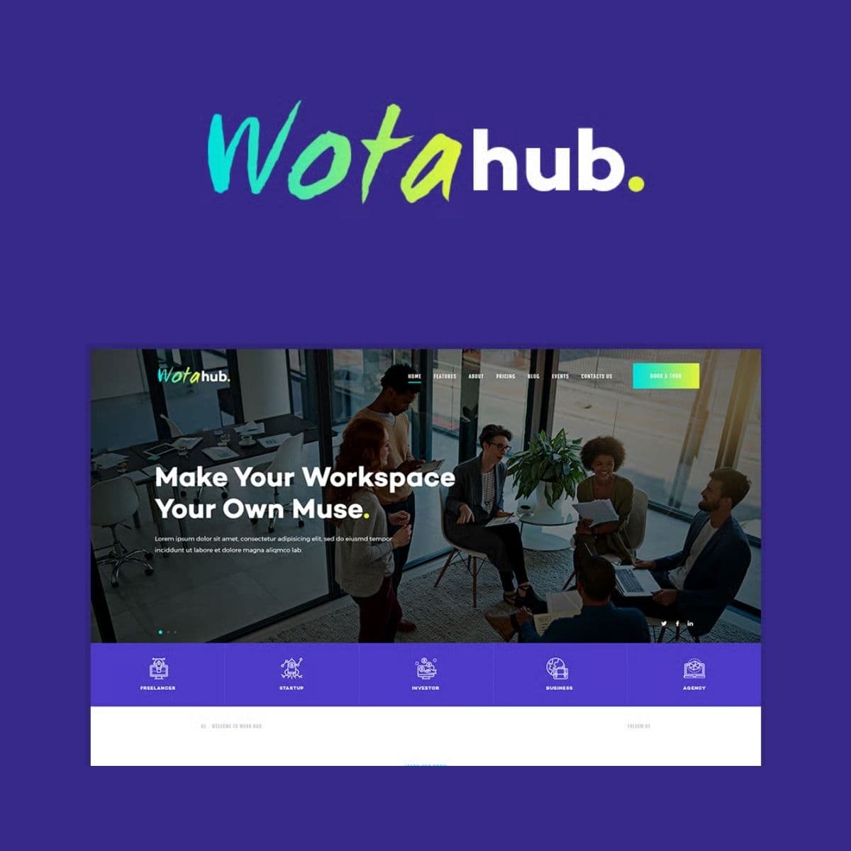 Screenshot of WotaHub interface