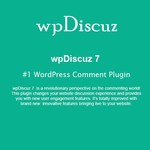 wpDiscuz - #1 WordPress Comment Плагин
