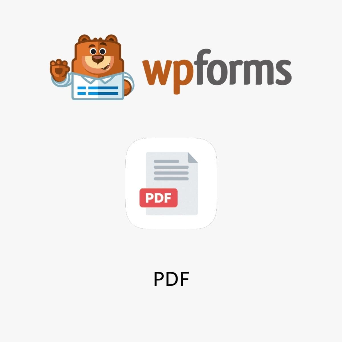 WPForms - PDF Addon - WordPress Plugin Screenshot of WPForms PDF Addon interface