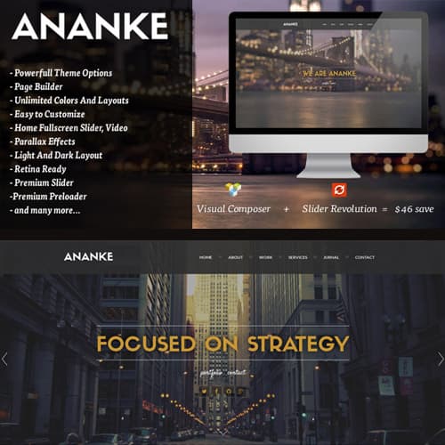 Ananke - One Page Parallax Thème WordPress Ananke - One Page Parallax Thème WordPress