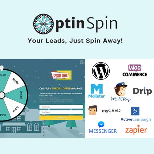 OptinSpin - Fortune Wheel Integrated With WordPress, WooCommerce and Easy رقمي Downloads قسيمةs OptinSpin - Fortune Wheel Integrated With WordPress, WooCommerce and Easy رقمي Downloads قسيمةs