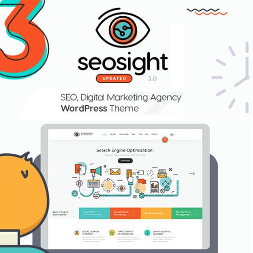 Seosight - SEO, Digital Marketing Агенція WP Theme with Shop Seosight - SEO, Digital Marketing Агенція WP Theme with Shop