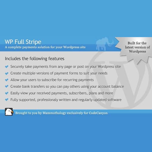 WP Full Stripe - Abonnement and payment plugin für WordPress WP Full Stripe - Abonnement and payment plugin für WordPress