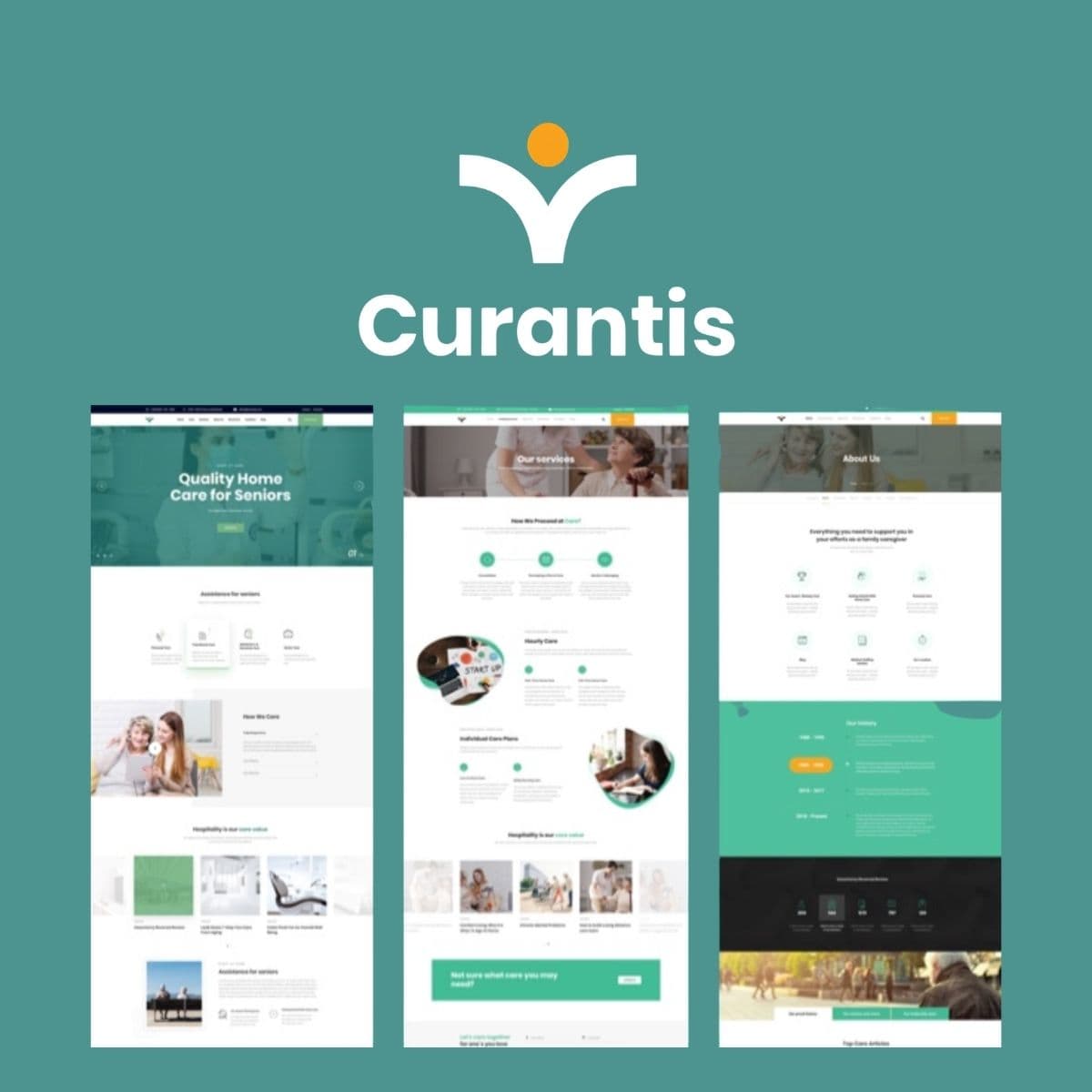 Curantis - WordPress Plugin/Theme Screenshot of Curantis interface
