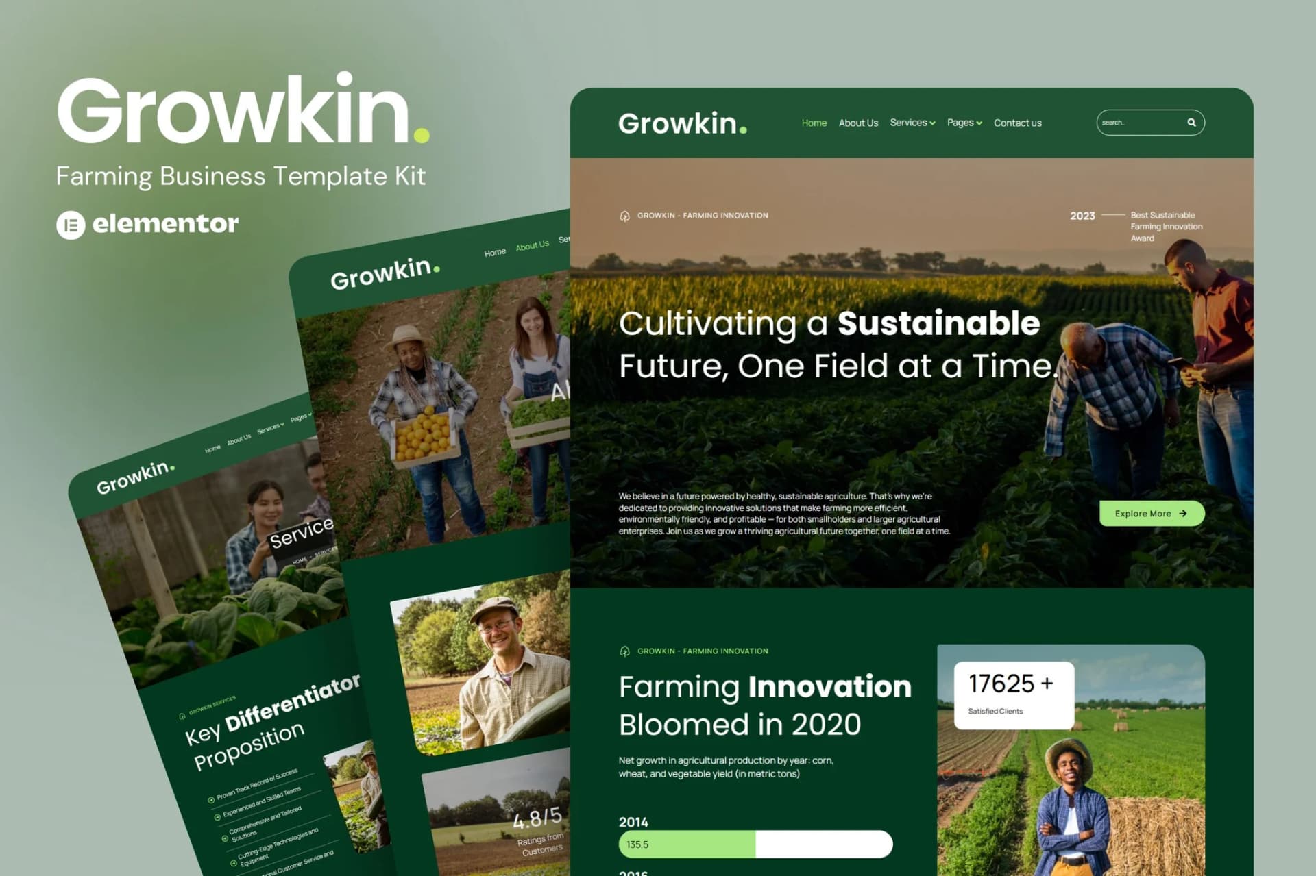 Growkin - WordPress Plugin/Theme Screenshot of Growkin interface