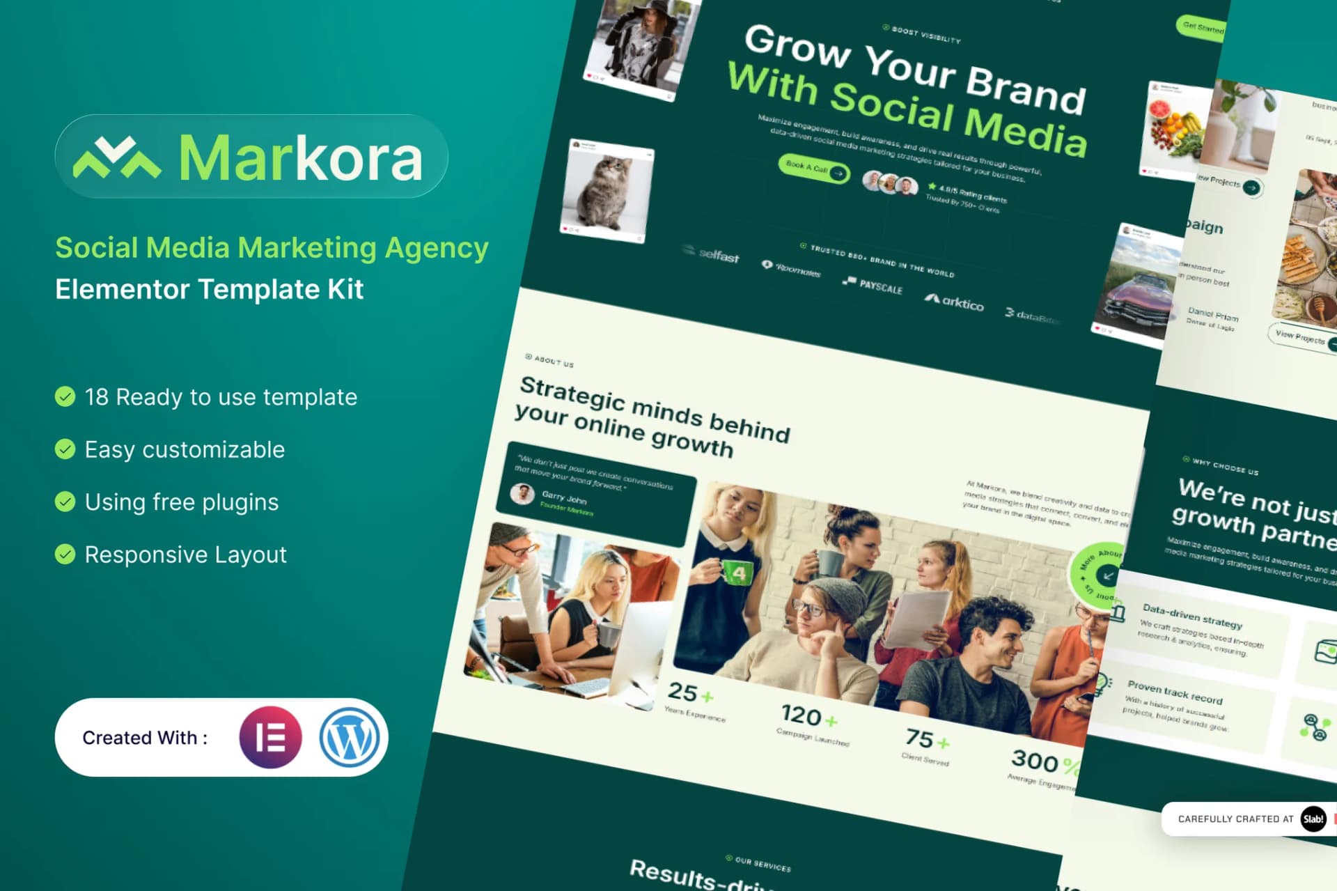 Markora - WordPress Plugin/Theme Screenshot of Markora interface
