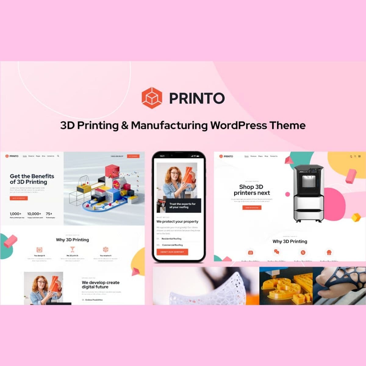 Printo - WordPress Plugin/Theme Screenshot of Printo interface