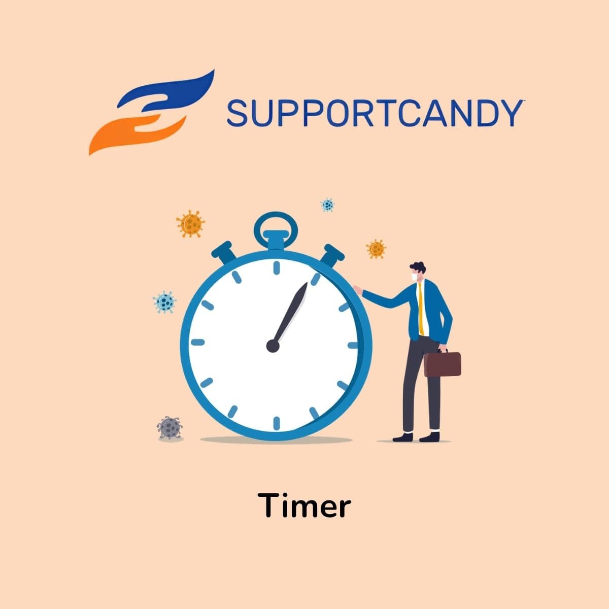 SupportCandy Timer - WordPress Plugin/Theme Screenshot of SupportCandy Timer interface