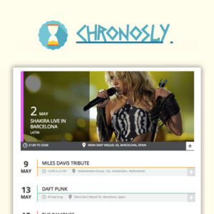 Chronosly Event Calendar Wordpress Plugin