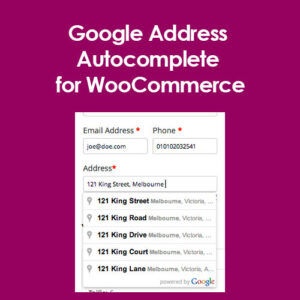 Google Address Autocomplete For Woocommerce