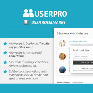 Userpro – Wordpress User Bookmarks Add On