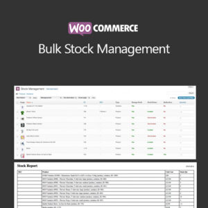 Woocommerce Bulk Stock Management