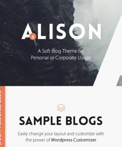 Anne Alison - Soft Personal Blog Theme