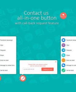 Contact us all-in-one button with callback request feature for WordPress