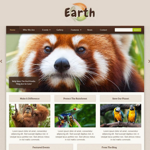 Earth - Eco/Environmental NonProfit WordPress Theme