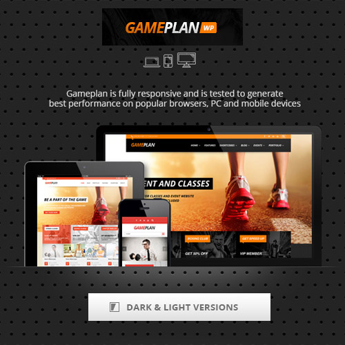 Gameplan - Event and Gym Fitness WordPress Theme