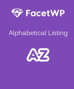 FacetWP - Alphabetical Listing
