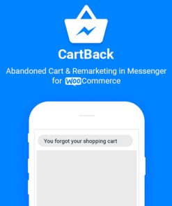 CartBack - WooCommerce Abandoned Cart & Remarketing in Facebook Messenger