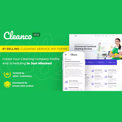 Cleanco - Cleaning Service Company WordPress Theme