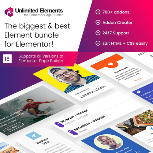 Unlimited Elements for Elementor Page Builder at just $4.49 -  PluginTheme.Net