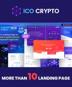 Cryptico - ICO Crypto Landing & Cryptocurrency WordPress Theme​