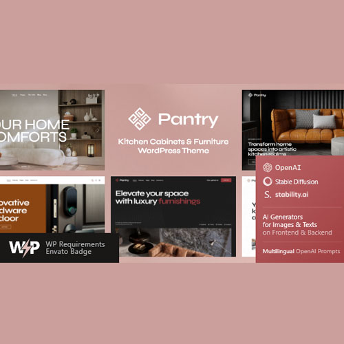 Pantry — Kitchen Cabinets & Furniture WordPress Theme
