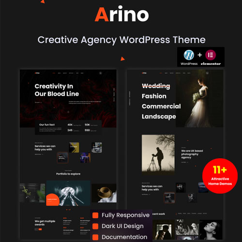 Arino – Creative Agency WordPress Theme
