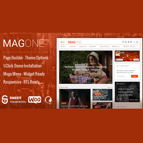 MagOne -­ News Magazine WordPress Theme