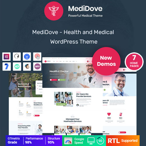 MediDove – Health & Medical WordPress Theme