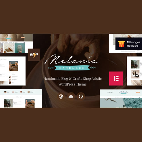 Melania | Blog about Handmade & Crafts WordPress Theme + Shop