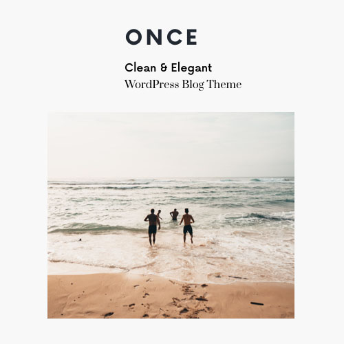 Once – Clean & Elegant WordPress Blog Theme