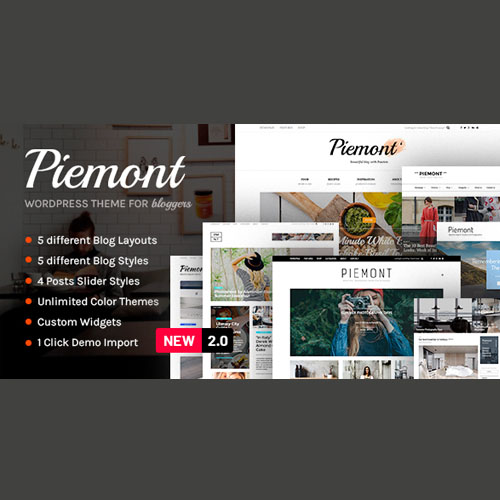 Piemont – Premium Travel & Lifestyle Responsive WordPress Blog Theme