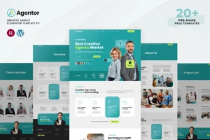 Agentor   Creative Agency Elementor Pro Template Kit 