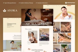 Ayora   Spa & Wellness Elementor Pro Template Kit 