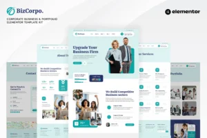 Bizcorpo   Corporate Business & Portfolio Elementor Template Kit 