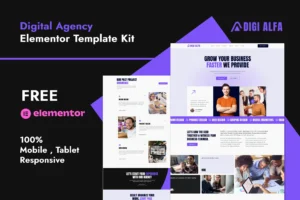 Digialfa   Digital Agency Elementor Template Kit 